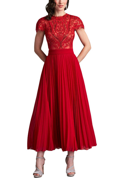 ORA SEQUIN EMBROIDERED MIDI DRESS