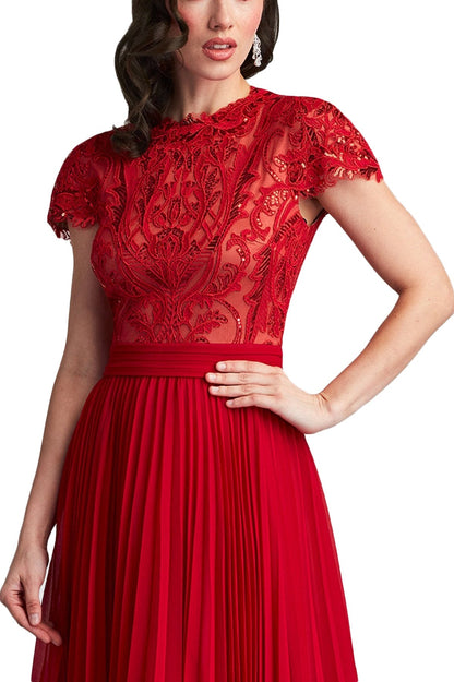 ORA SEQUIN EMBROIDERED MIDI DRESS