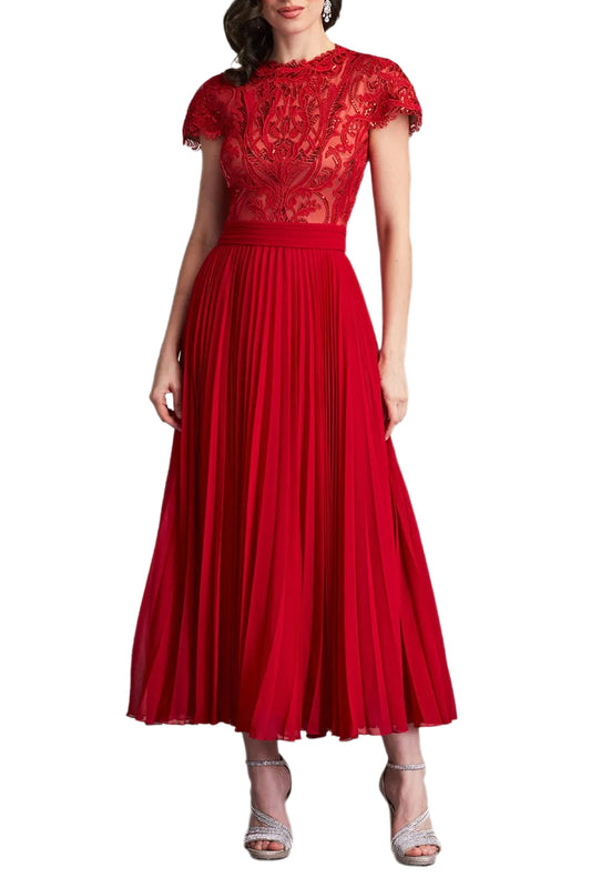 ORA SEQUIN EMBROIDERED MIDI DRESS