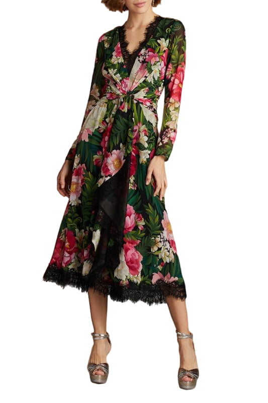 LOLA FLORAL MIDI DRESS
