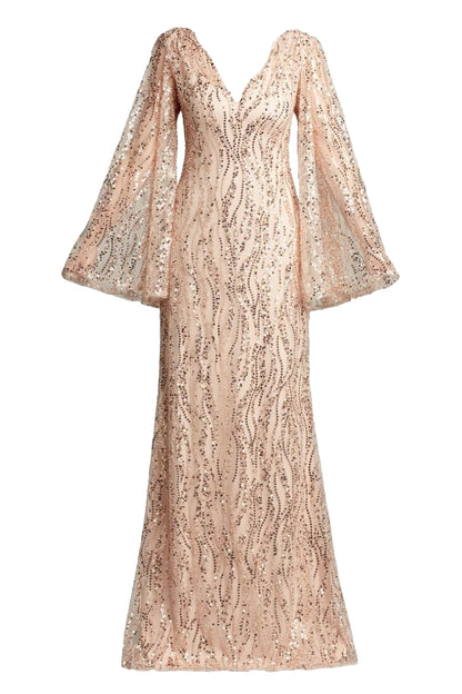 MAGNOLIA EMBELLISHED TULLE GOWN