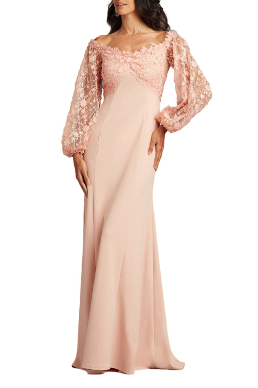 FLORAL APPLIQUÉ GOWN