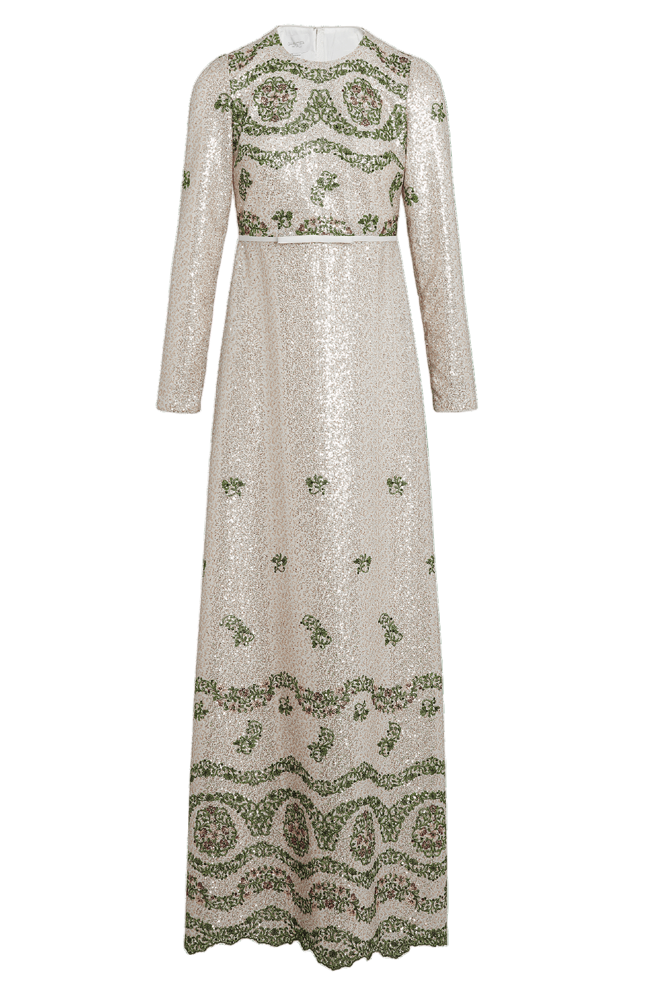 TAPISTRY SEQUIN-EMBROIDERED LONG DRESS