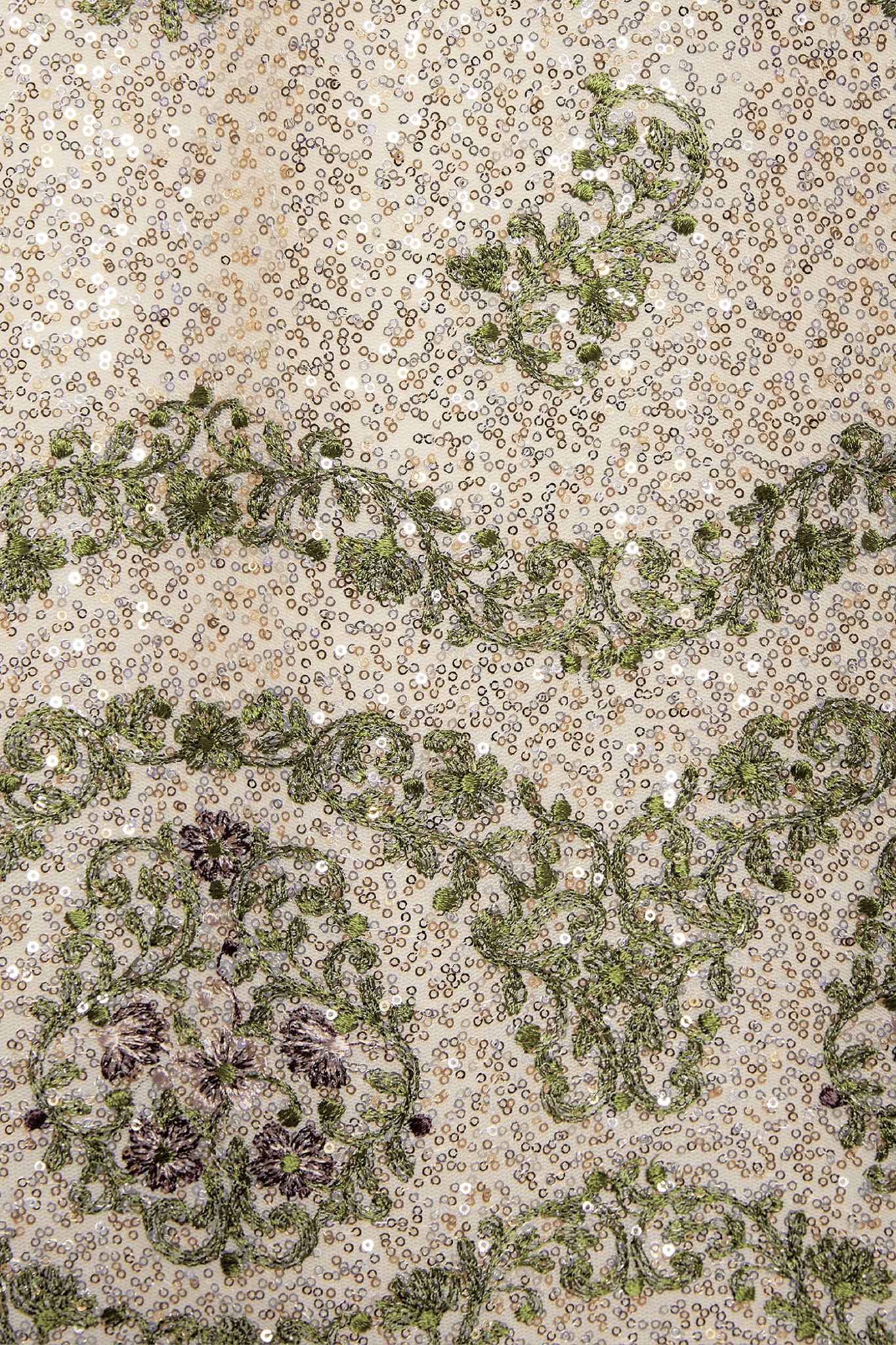 TAPISTRY SEQUIN-EMBROIDERED LONG DRESS