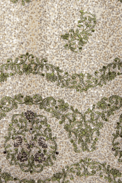 TAPISTRY SEQUIN-EMBROIDERED LONG DRESS