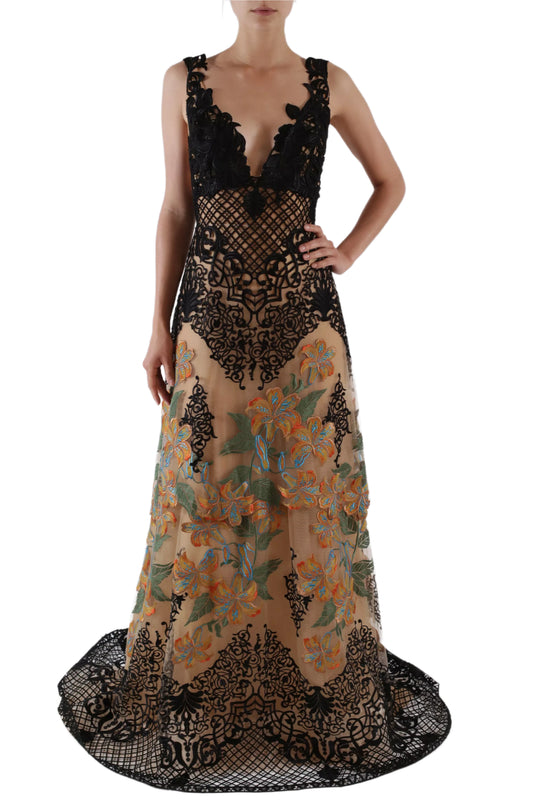 TRIGUERO EMBROIDERED GOWN