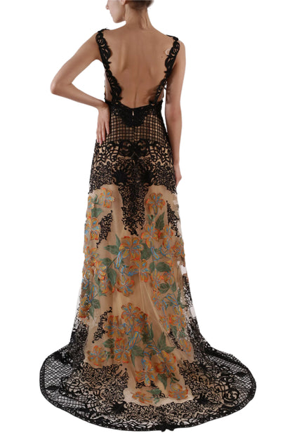 TRIGUERO EMBROIDERED GOWN