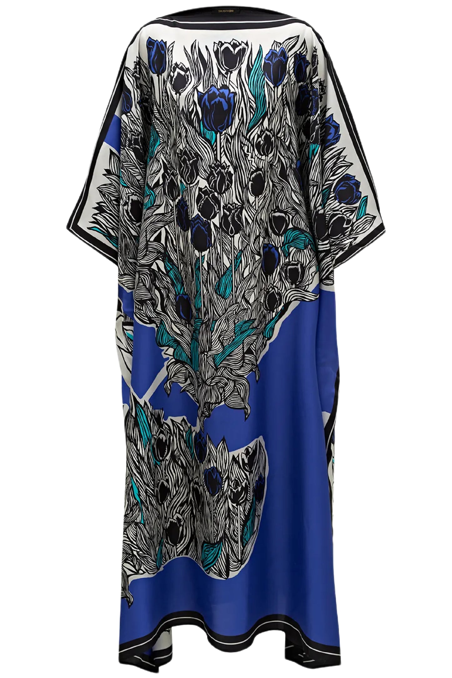 TULIPS CAFTAN IN BLUE