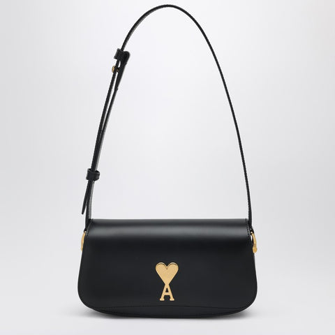 AMI PARIS Paris Paris ショルダーバッグ BLACK ULL018.AL0104 Black Leather Shoulder Bag Paris Paris | AMI PARIS