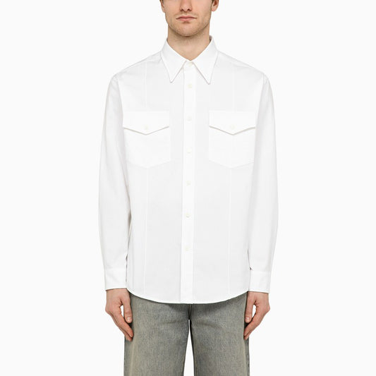 Change long-sleeved shirt white