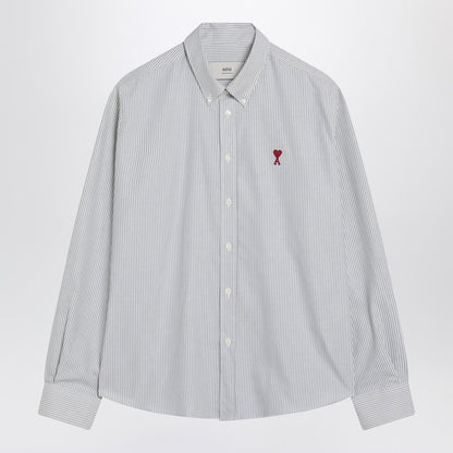 Sky Blue/white Striped Ami De Coeur Shirt