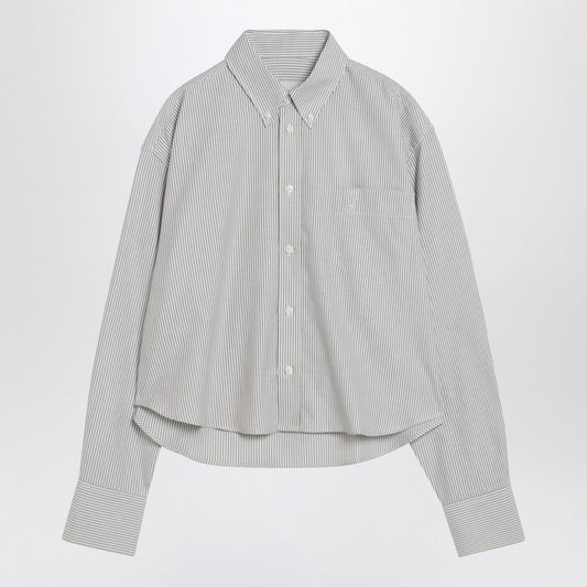 Striped Ami De Coeur Cropped Shirt