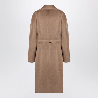 Beige Deconstructed Cashmere Coat
