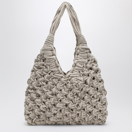 Vannifique Crystal Bag in Ivory Velvet