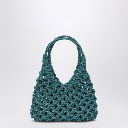 Aquamarine Vannifique Small Bag With Crystals