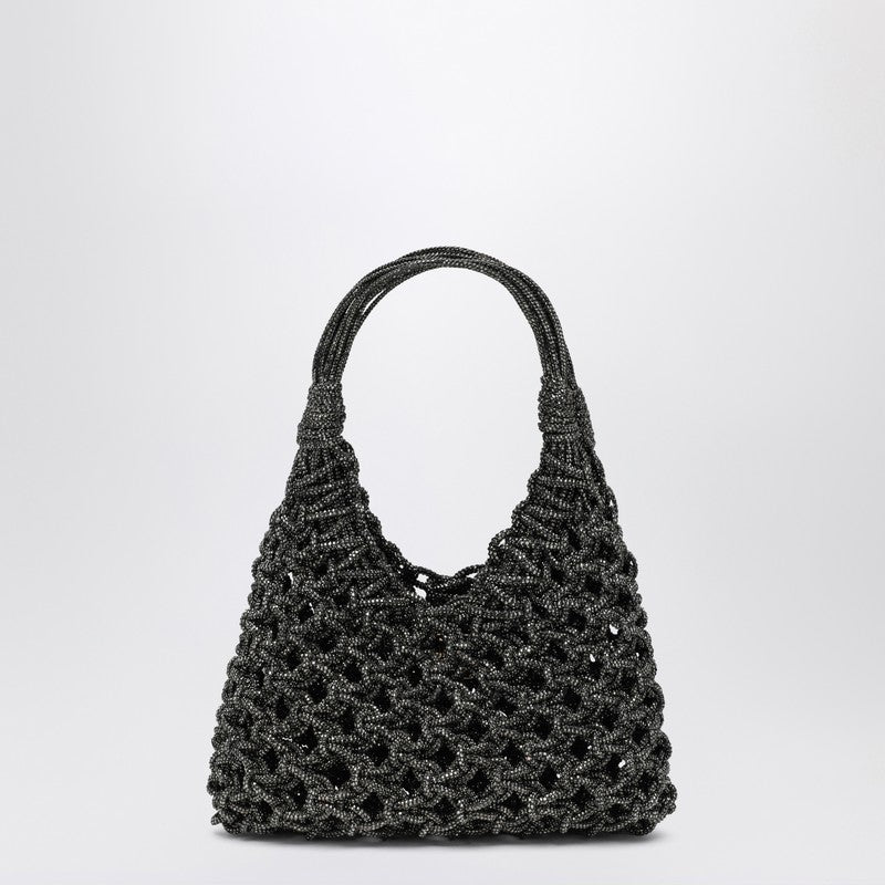 Black Vannifique Small Bag With Crystals