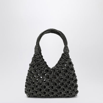 Black Vannifique Small Bag With Crystals