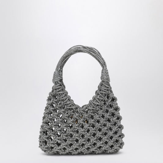 Silver Vannifique Small Bag With Crystals