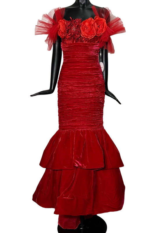 CRIMSON ROSE ELEGANCE GOWN