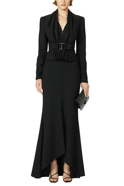 VINNA CREPE WOOL SKIRT