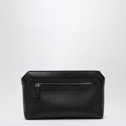 Black Leather Clutch Bag