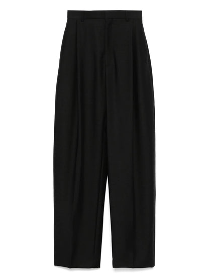 WIDE-LEG PLEATED TROUSERS