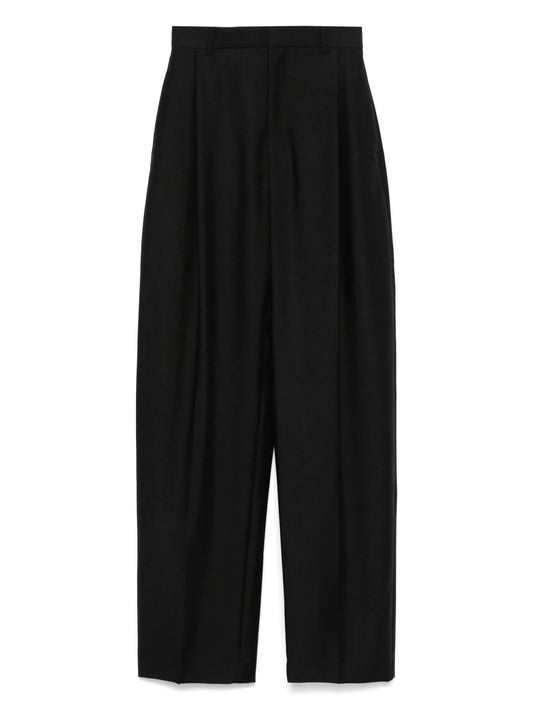 WIDE-LEG PLEATED TROUSERS