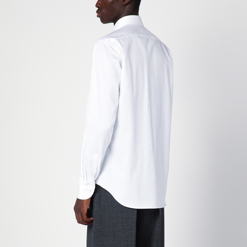 قميص سفر قطني أبيض