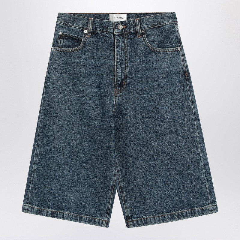 Blue Bermuda Shorts In Regenerated Denim