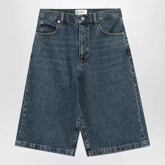 Blue Bermuda Shorts In Regenerated Denim