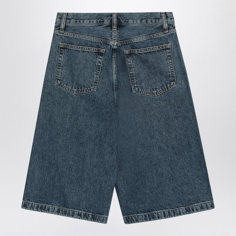 Blue Bermuda Shorts In Regenerated Denim
