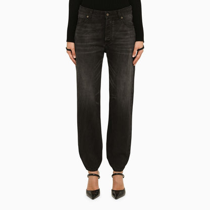 Black Denim Boyfriend Jeans