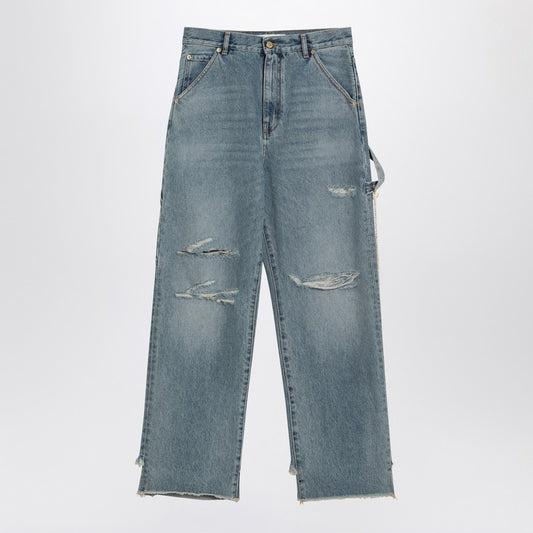 Lisa Light Blue Washed Ripped Jeans