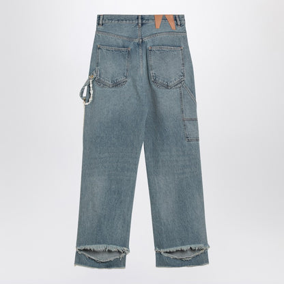 Lisa Light Blue Washed Ripped Jeans