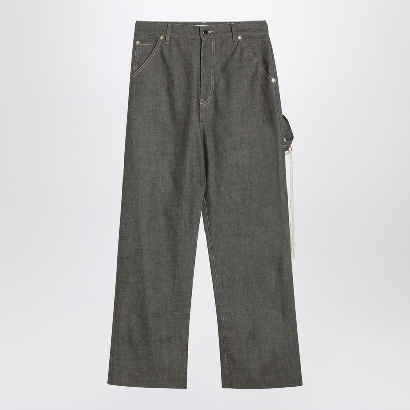 Grey Cotton Lisa Trousers