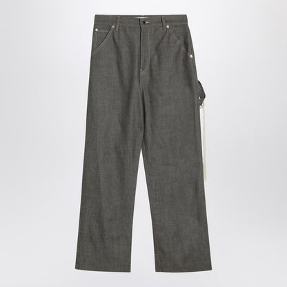 Grey Cotton Lisa Trousers