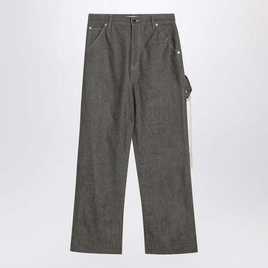 Grey Cotton Lisa Trousers
