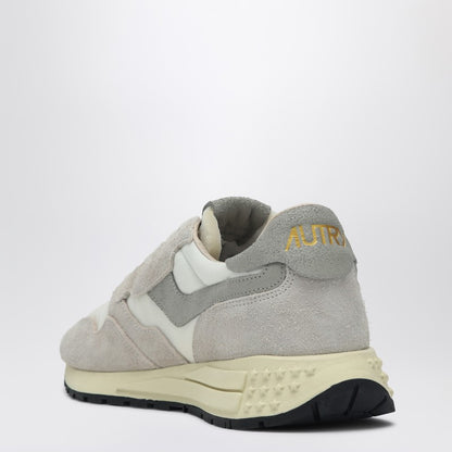 Reelwind Trainer In White Nylon And Suede