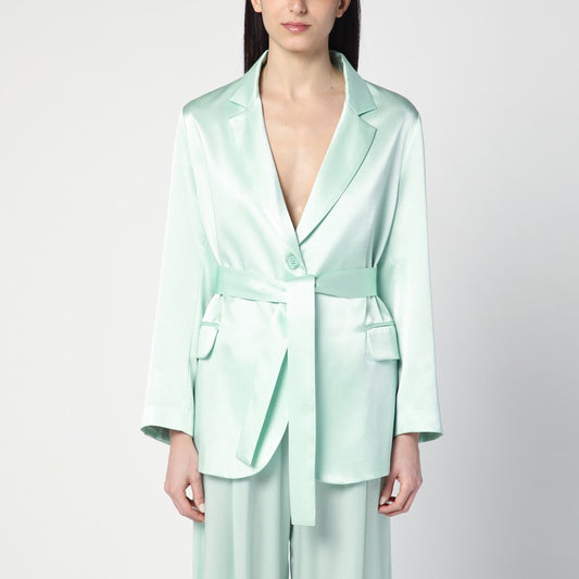 Christiana Jacket In Aqua Green