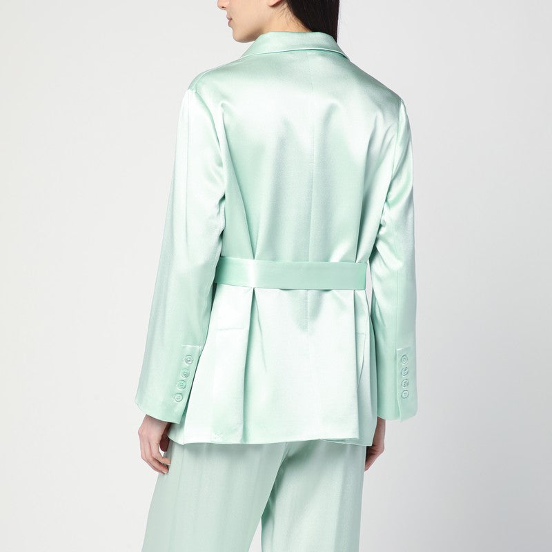 Christiana Jacket In Aqua Green