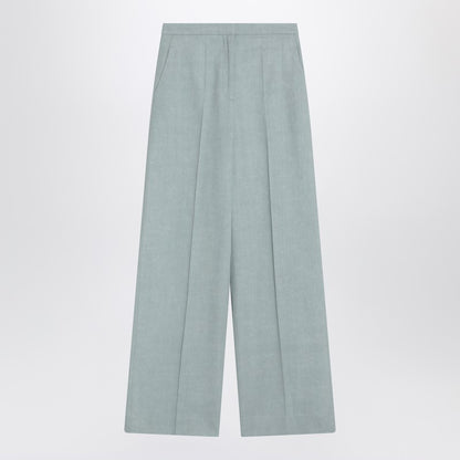 Gray Fog Pants In Cotton Blend
