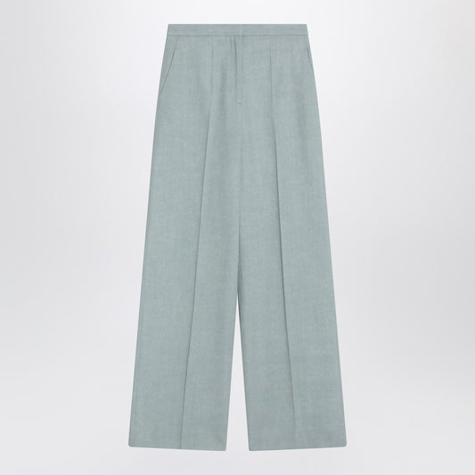 Gray Fog Pants In Cotton Blend