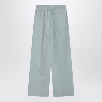 Gray Fog Pants In Cotton Blend