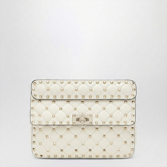Rockstud Spike medium bag in ivory