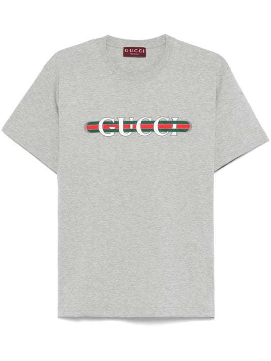 Cotton jersey T-shirt with print