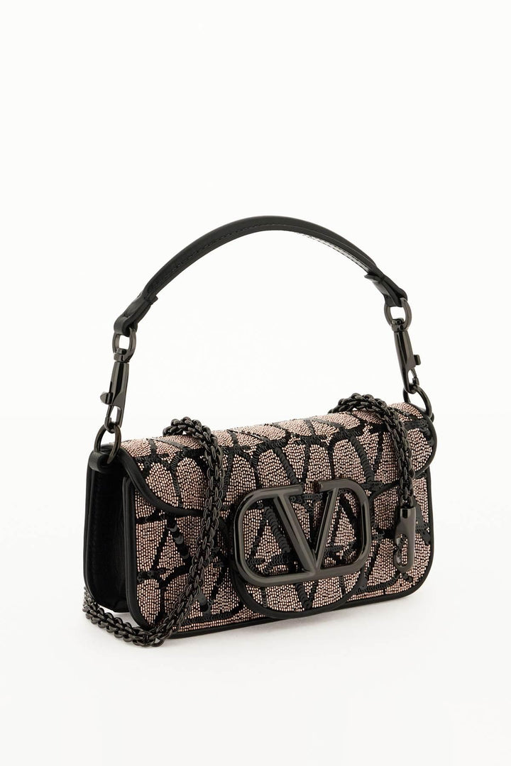 NETDRESSED | VALENTINO | 'LOCÒ' SMALL SHOULDER BAG WITH TOILE ICONOGRAPHE EMBROIDERY