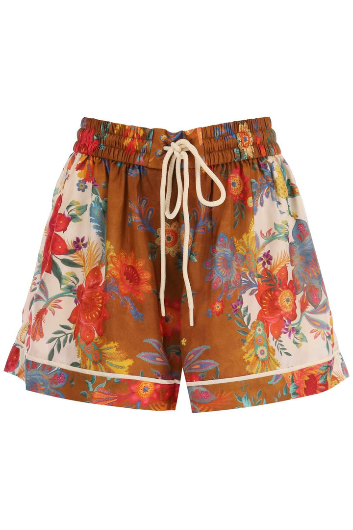  NETDRESSED | ZIMMERMANN | 'GINGER' SHORTS WITH FLORAL MOTIF