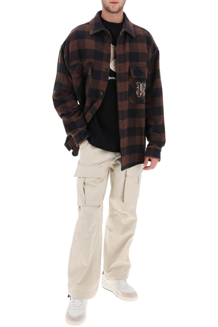 NETDRESSED | PALM ANGELS | FLANNEL OVERSHIRT WITH CHECK MOTIF
