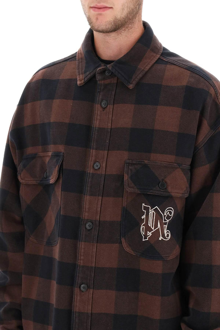 NETDRESSED | PALM ANGELS | FLANNEL OVERSHIRT WITH CHECK MOTIF