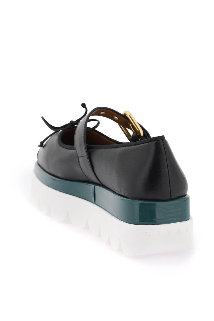NETDRESSED | MARNI | NAPPA LEATHER MARY JANE WITH NOTCHED SOLE